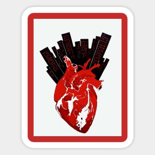 City Heart Sticker